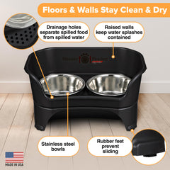 Neater Feeder bols remplis d'aliments et d'eau pour deux usages