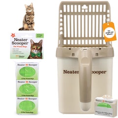 Neater Pet Brands vue avant du Scooper Standard montrant l’ensemble et le bac propre