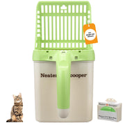 Neater Pet Brands vue avant du Neater Scooper montrant design compact et bénéfice anti-saleté