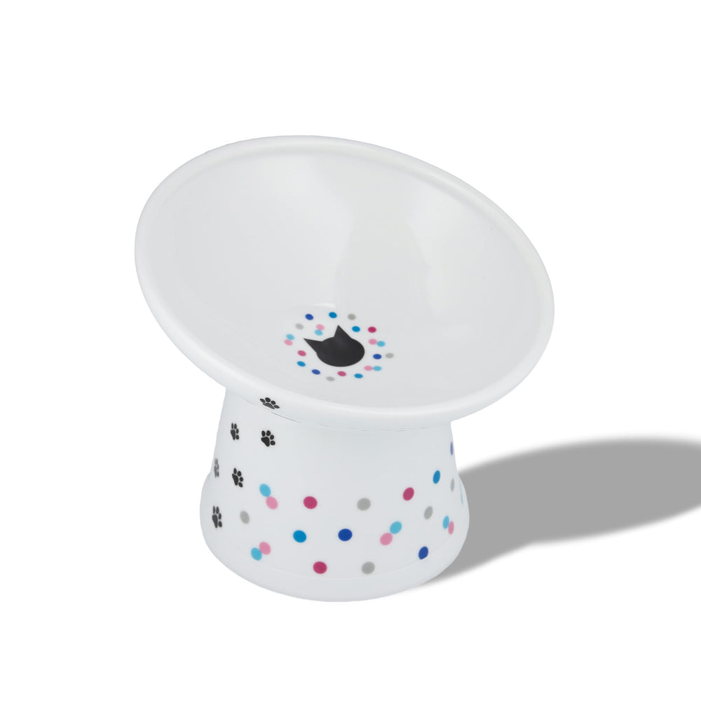 猫壱 Necoichi gamelle face avant points colorés, design attractif et fonctionnel