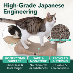 猫壱 Necoichi profil courbé du griffoir, maintien ergonomique