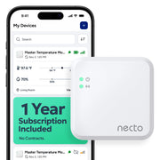 NECTO face avant de l'appareil montrant design compact et surveillance fiable