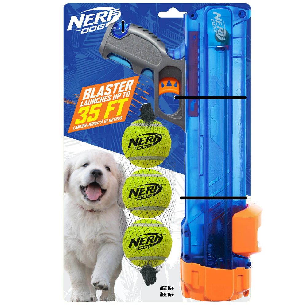 Nerf Dog blaster vue face translucide montrant chargement pratique