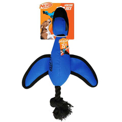 Nerf Dog canard face avant montrant la conception robuste et portabilité