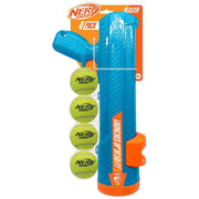 Nerf Dog lanceur EXO 16in vue avant montrant ergonomie et couleurs pour jeu prolongé