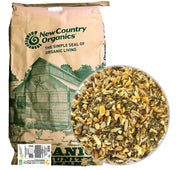 New Country Organics sac 25 lb vue avant montrant emballage et bénéfice nutritionnel