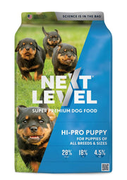 Next Level — face avant du paquet montrant la marque et bénéfice protéique