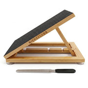 NICHEGLOBB vue de face de la planche en bambou montrant robustesse et stabilité