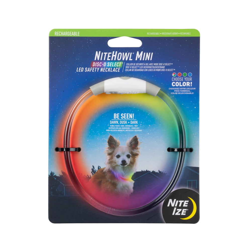 Nite Ize face avant du collier montrant le design lumineux et sécurité accrue