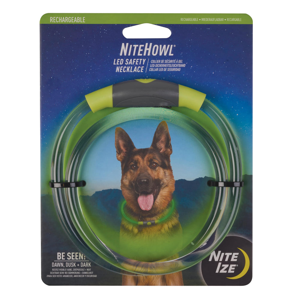 Nite Ize face avant du collier montrant LED lumineuse, meilleure visibilité