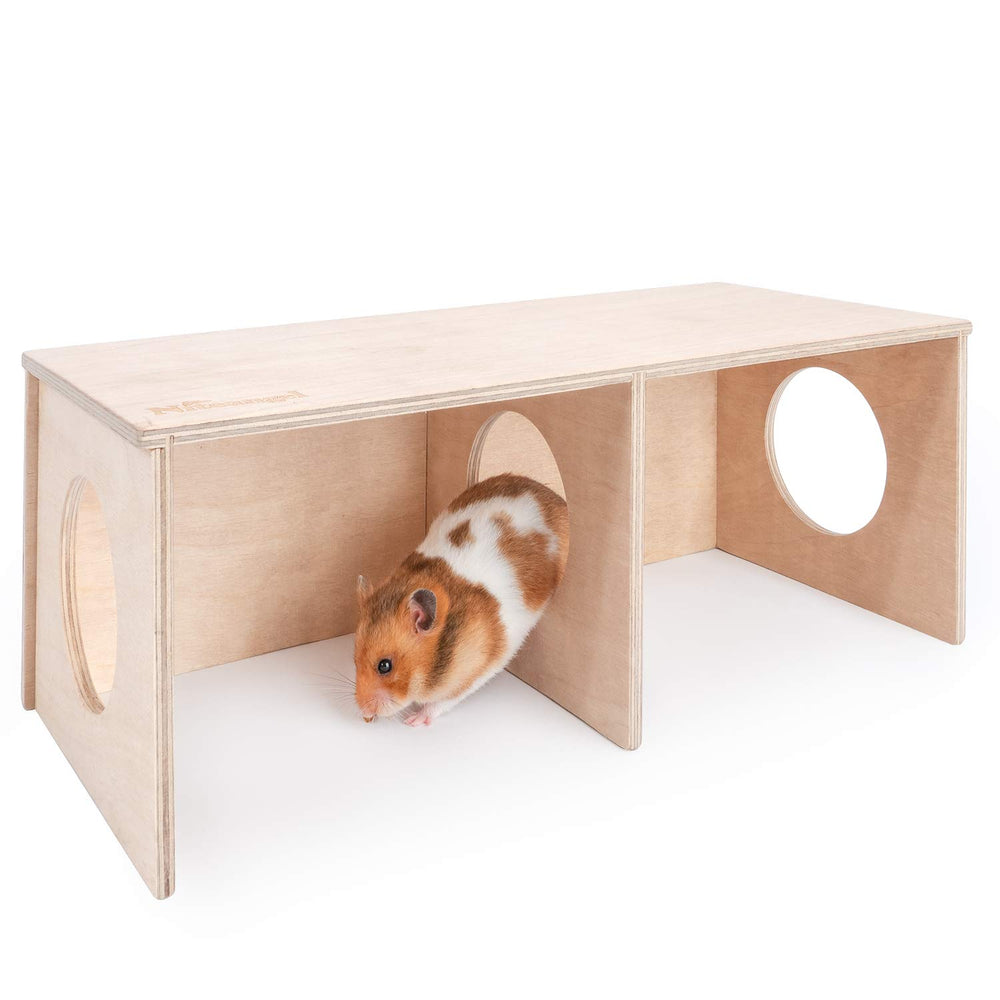 Niteangel cachette face avant montrant l'accès sécurisé pour hamster