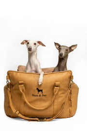 Noah & Paw siège avant packaging montrant le rehausseur élégant et protecteur