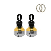 Noble Bells vue de face du packaging montrant la paire et les accessoires, identification facile