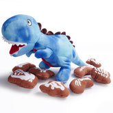 Nocciola dinosaure peluche face montrant design attrayant et confort