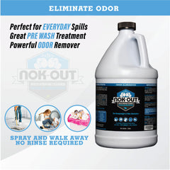 NOK OUT spray en action sur sol, neutralise odeurs rapidement