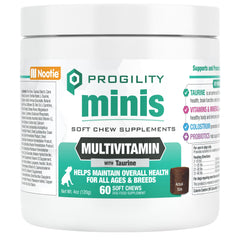 Nootie Progility Mini emballage avant montrant informations produit et bénéfice quotidien