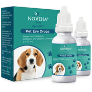NOVEHA HydraPet emballage avant montrant flacons pack de 2 pour confort oculaire