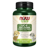 NOW Pets boîte UC‑II Advanced Joint Mobility avant montrant l’emballage et bénéfice confort articulaire