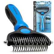 NuewayPets FureverBrush emballage avant montrant l’outil et bénéfice anti‑perte