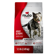 Nulo sachet avant 5,5 lb montrant emballage et bénéfice nutritionnel