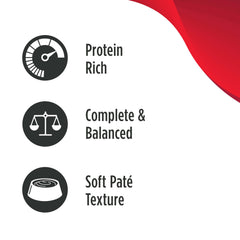 Nulo gros plan sur la texture pâté, facile à manger et appétissante