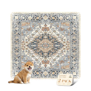 nunubaby coussinet beige/multi face avant protège sols avec style
