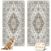 nunubaby tapis face avant beige multi protégeant un sol moderne