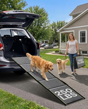 NUOBESTY vue avant de la rampe pour montée sécurisée dans la voiture