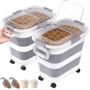 NURYO vue avant du conteneur 25 lb montrant la capacité pratique