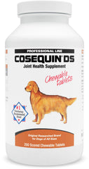 Nutramax Cosequin emballage avant montrant la dose et l’attrait gustatif