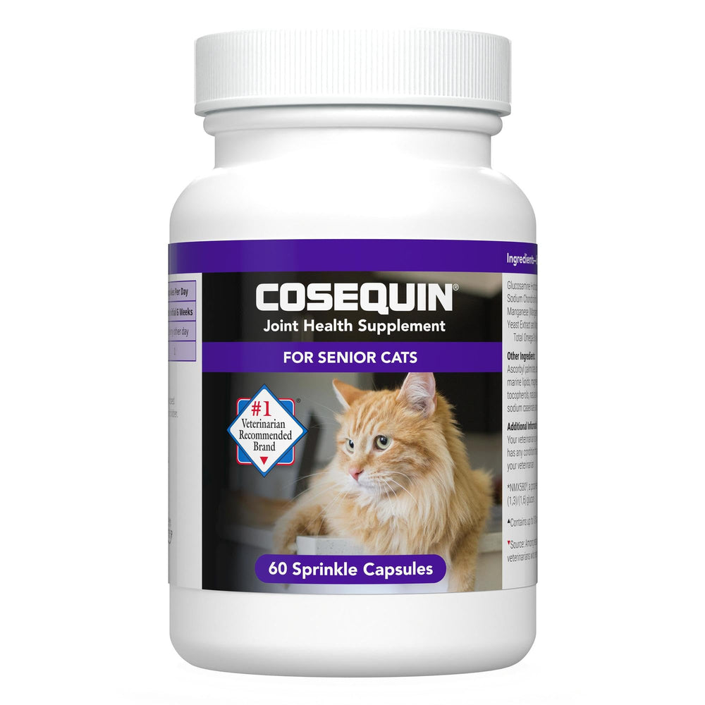 Nutramax Cosequin Senior emballage avant montrant la marque et bénéfice mobilité