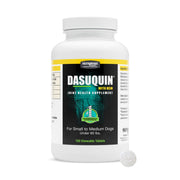 Nutramax Dasuquin MSM emballage avant montrant la marque et facilité d’usage