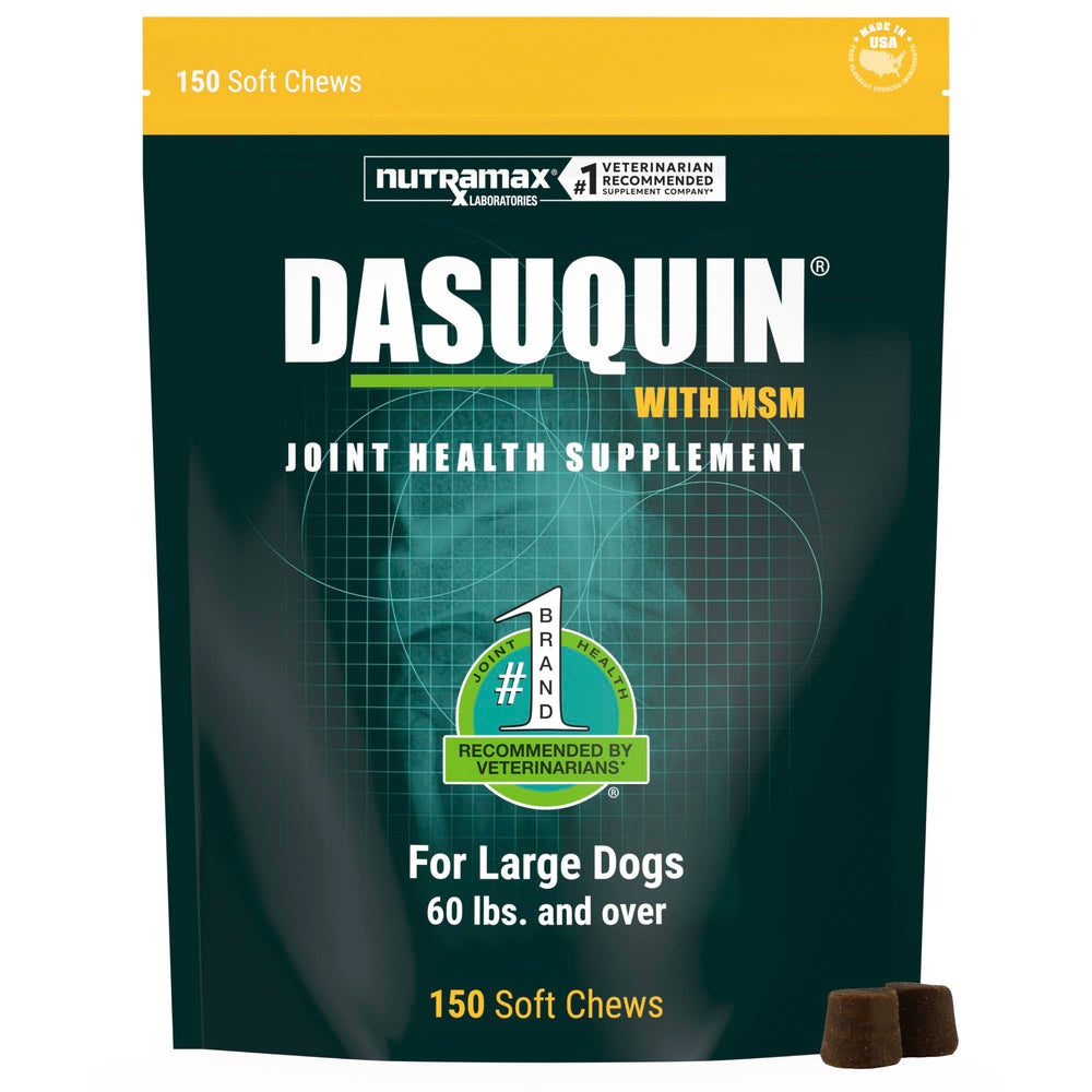Nutramax Dasuquin MSM emballage face montrant format 150 unités et info produit