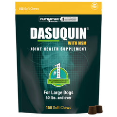 Nutramax Dasuquin MSM emballage face montrant format 150 unités et info produit