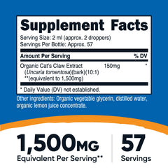 Nutricost gros plan étiquette précisant certifié USDA Organic et ingrédients