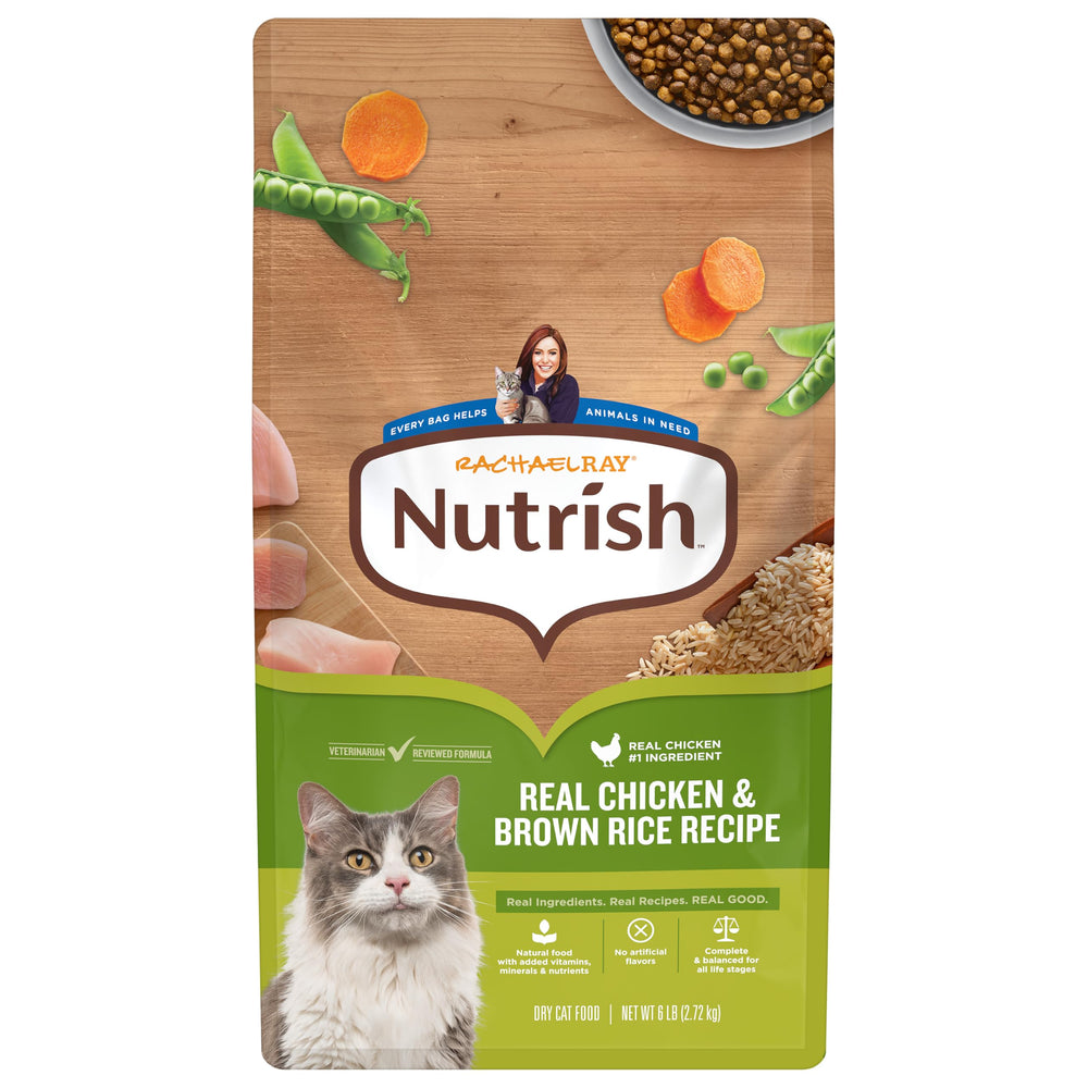 Nutrish emballage avant montrant recette poulet et bénéfice appétence