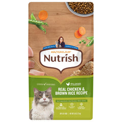 Nutrish emballage avant montrant recette poulet et bénéfice appétence