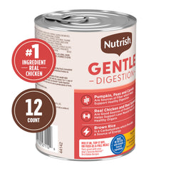 Nutrish ingrédients citrouille et saumon visibles pour une digestion douce