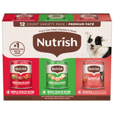 Nutrish emballage face avant montrant le pack varié et bénéfice variété