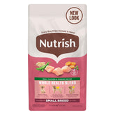 Nutrish paquet avant montrant l’étiquette et bénéfice appétence
