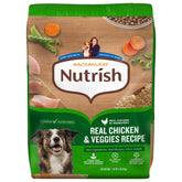 Nutrish sac 13 lb devant montrant le produit et praticité