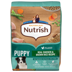 Nutrish sac avant montrant emballage et bénéfices nutritionnels