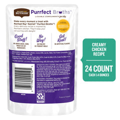 Nutrish sachet ouvert gros plan montrant poulet réel appétissant