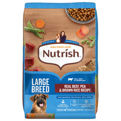 Nutrish sac 30 lb face montrant l'emballage et bénéfice nutritionnel