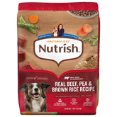 Nutrish sac face avant montrant l'étiquette et l'attrait saveur bœuf