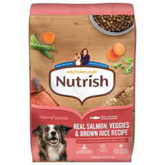 Nutrish sac devant montrant létiquette et bénéfice appétence accrue