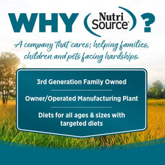 NutriSource gros plan sur la texture humide, poulet visible pour attractivité