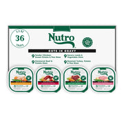 Nutro face du pack varié montrant les saveurs et bénéfice appétence
