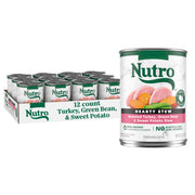 Nutro dinde rôtie avant-boîte montrant l'emballage et l'appétence