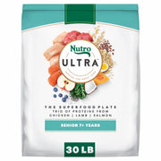 Nutro emballage 30 lb montrant l’étiquette et composition bénéfique